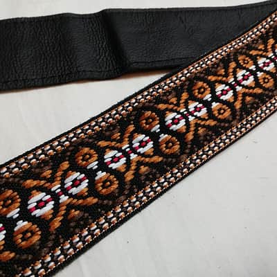 Levy's vintage style Hootenanny guitar strap NEW brown M8HTV-20 image 2