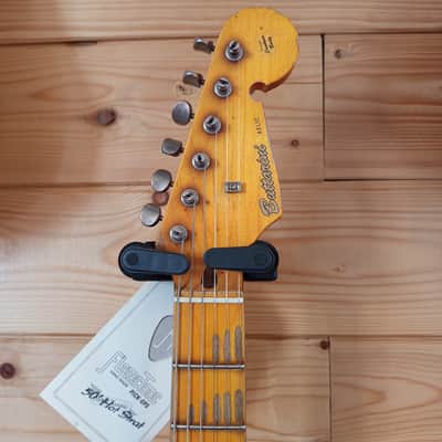 Buttarini Guitars S-50s Heavy Relic - Vintage White over 3T Sunburst image 8