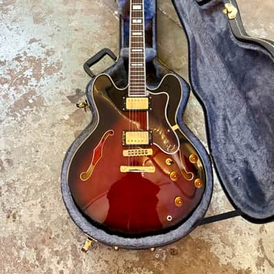 Epiphone by Gibson Sheraton 1999 - Redburst original vintage MIK image 4
