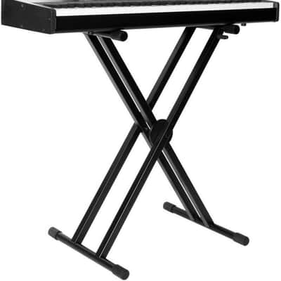 On-Stage KS7292 Double-X Ergo Lok Keyboard Stand with 2nd Tier,Black image 6