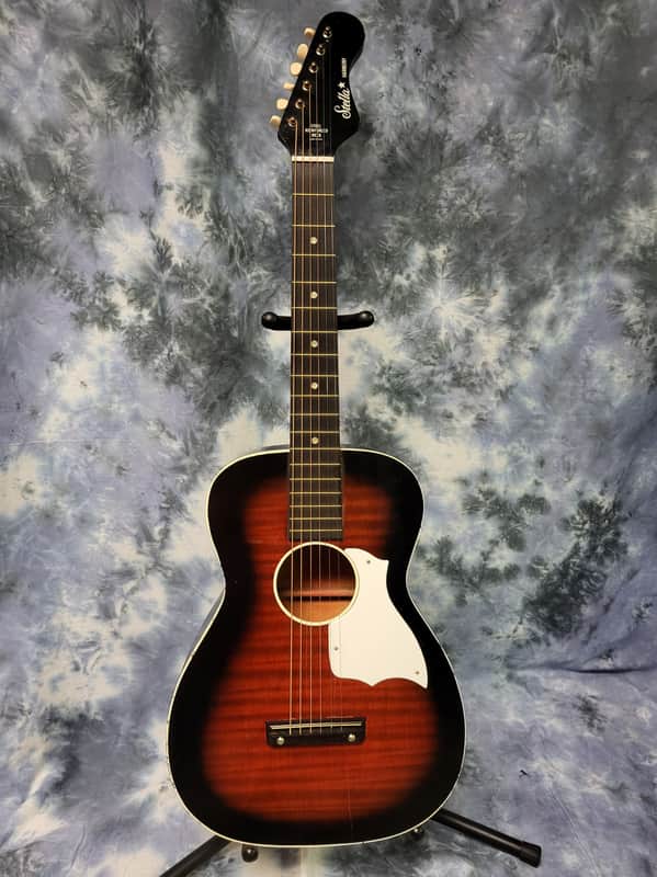 ステラハーモニー　ギター Vintage 1969 Harmony Fender Headstock Stella 3/4 Size Parlor