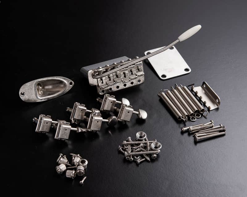 Callaham Vintage S Model Strat Hardware Kit – Distressed – In the EU, Ready to Ship image 1