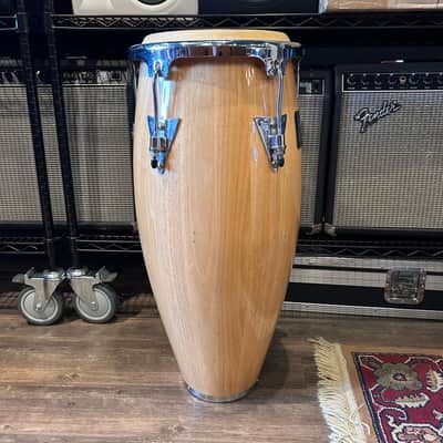 Latin Percussion LPA646-AW Aspire Series 10/11" Conga Set with Stand, Black Hardware 2010s - Natural image 4