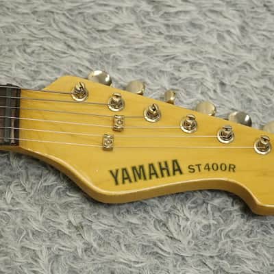 Vintage 1980's made YAMAHA ST400R S-Style Gold Parts Black finish w/Case Made in Japan image 4