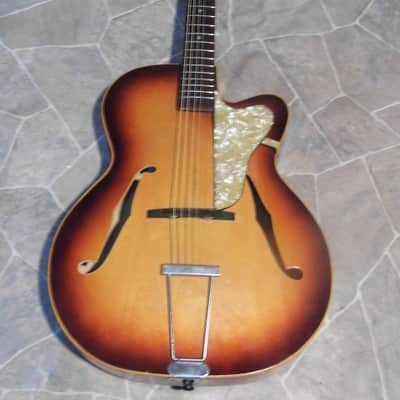 vintage KLIRA Triumphator archtop Jazz GUITAR  Gitarre Germany 1960s image 1