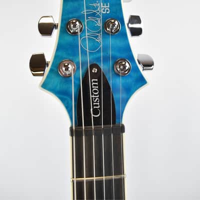 PRS SE Custom 24-08 Quilt TCI S Humbuckers Ebony Fretboard 8 Pickup Configurations with Gig Bag image 8