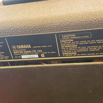 Yamaha JX20 1980's Reverb Amplifier image 5