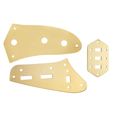 Jaguar Guitar Upper & Lower Control Switch Plate Set fits Fender/Squier - Chrome image 9