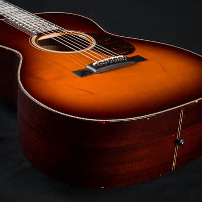 Santa Cruz H13 Custom Old Growth Mahogany and Moon Spruce Sunburst with Century Block Inlay NEW image 15