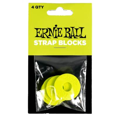 Strap Blocks Green Set Guitar / Bass Instrument Strap Securing Flex-Locks Fits Most Nice n Tight & Modification-Free Secure & Aesthetic Strap Locking image 2