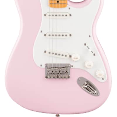 Fender Squier Classic Vibe 50s Style Stratocaster HT Hardtail, Shell Pink image 1