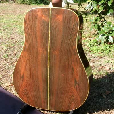 1979 Yairi YW800 B. Rosewood Jacaranda Japan Vintage - Natural+Vintage Martin Replica Hard Case by Tokai image 9
