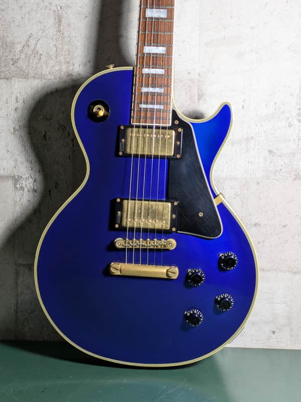 Fernandes Burny RLC-70 Les Paul Custom 90's Metallic Blue MIJ
