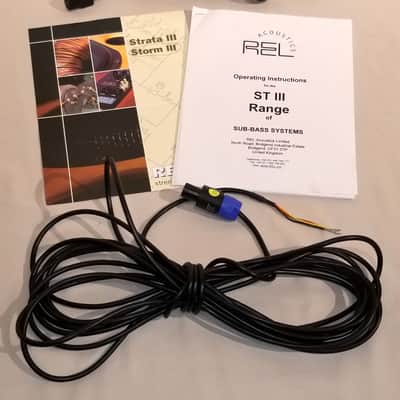 REL Acoustics Storm III 10" Subwoofer System 150watt RMS, 300 Peak w/ Manual & Cables Black image 5