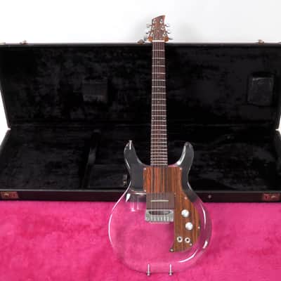 1970 Ampeg Dan Armstrong Lucite Clear ARMG-1 Guitar - Original Hardshell Case - Removable Pickup image 2