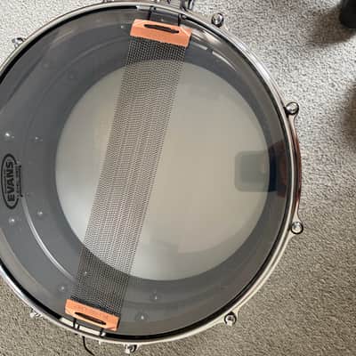 Yamaha SD-465AMK Manu Katche 6.5x14" Brass Snare Drum 2010s - Black Nickel image 5