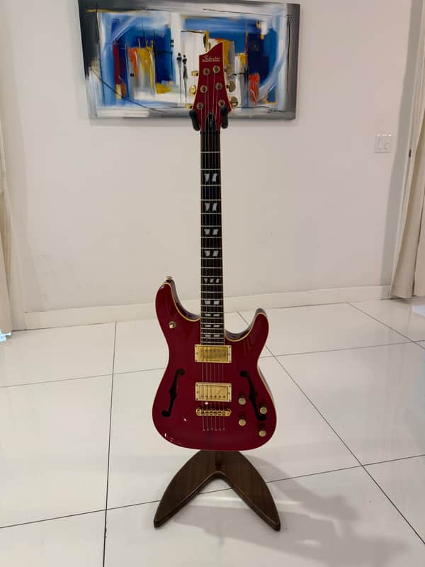 Schecter C/SH-1 Semi-Hollow Red | Seymour Duncan ’59/JB | Pro Setup | Excellent Condition image 1
