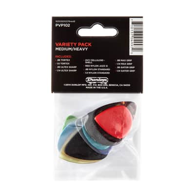 Dunlop Guitar Pick Variety Pack (12 picks), Medium/Heavy (PVP102) image 2