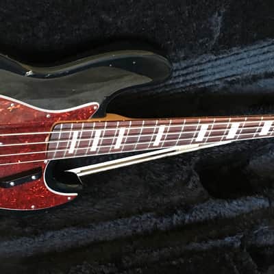 Fender Jazz Bass 1994 Black "Squier Series" 8.9 lbs. HSC image 1