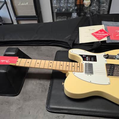 Fender American Telecaster BRAND NEW 75TH ANNIVERSARY Vintage White Custom Deluxe Performer SH Double Tap USA Push/Pull Humbucker HS Tele Pro Guitar image 2