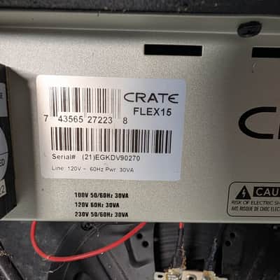 Crate Flex15 Guitar Combo Amplifier Practice Amp Vintage Used image 5