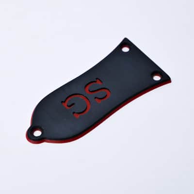 Custom Gibson SG Truss Rod Cover - SG Letters-Black & White image 9