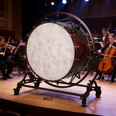 40 Inch Indoor Symphonic Drum REMO Drum Skin Portable Metal Wheel Drum image 2