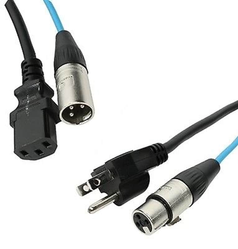 Elite Core 25' Powered Speaker Snake Cable XLR and 3 prong AC image 1