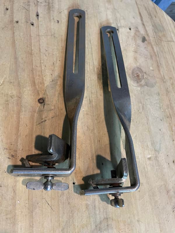 Slingerland Nickel Bass Drum Accessory Clamps image 1