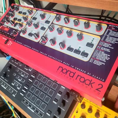 Nord Rack 2 16-Voice Rackmount Virtual Analog Synthesizer 1997 - 2003 - Red image 3