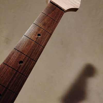 BEAUTIFUL BRAZILIAN MORADO FLAME MAPLE STRAT NECK FITS FENDER WARMOTH image 2