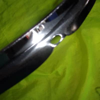 One Drum 14" Chrome 8 Lug Hole Rims Hoops For Bottom Side Snare Wires opening image 2