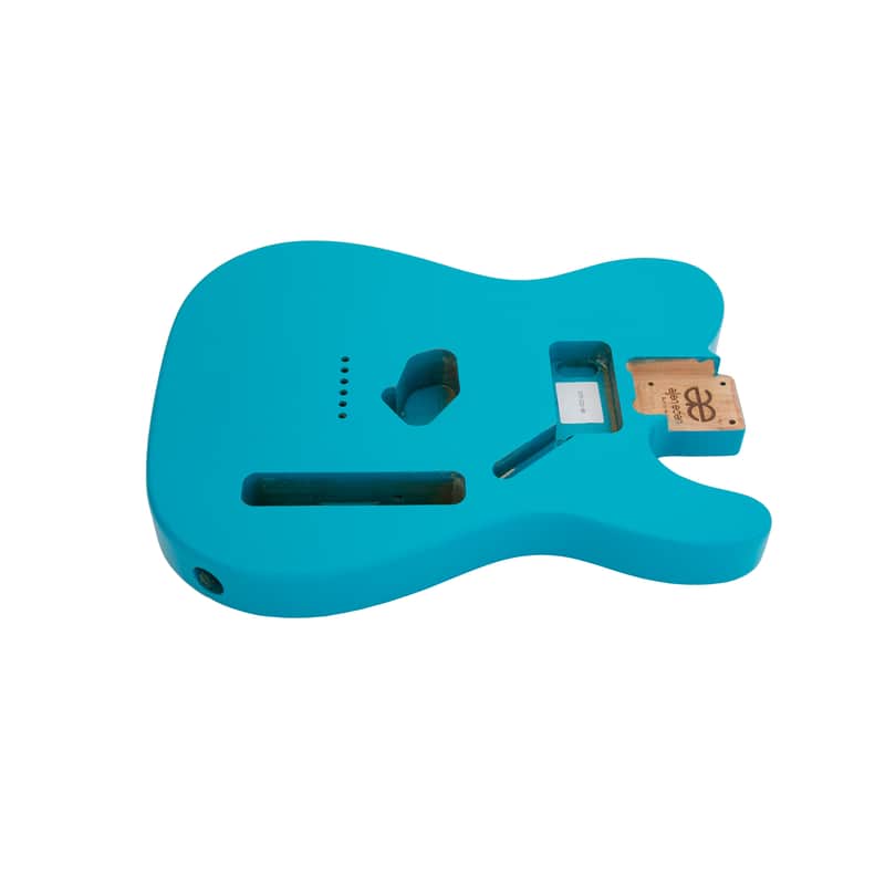 AE Guitars® T-Style Alder Replacement Guitar Body Miami Blue image 1