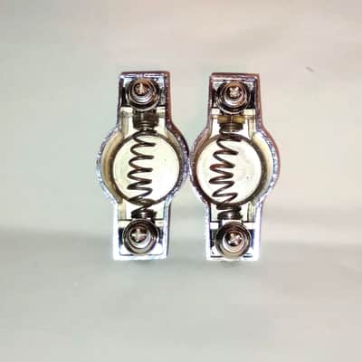 CB 700 VINTAGE WRISTWATCH SNARE DRUM LUGS PAIR-CHROME-FREE SHIP TO C-USA! image 4