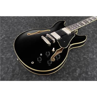 Ibanez John Scofield Signature JSM20 Electric Guitar with Case, Ebony Fretboard, Black Low Gloss image 4