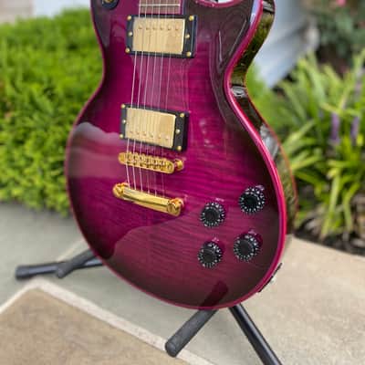 FireFly FFLP Elite Purple Bat Electric Guitar * Elite Model Gold Hardware * Fire Fly Les Paul Style image 1
