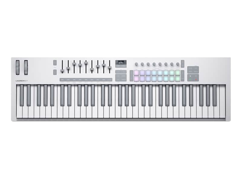 Novation Launchkey 61 MK4 MIDI Keyboard Controller (White) image 1