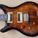 PRS SE Custom 24 Left-Handed Electric Guitar Black Gold Sunburst, Maple Top/Neck, Mahogany