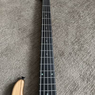 Miguel Di Carlo Orfeo Custom Faso Model 5-String Bass (2026) Spalted Maple w/strap and gig bag - VIDEO! image 4