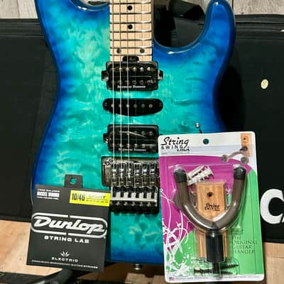 NEW Charvel MJ San Dimas Style 1 HSH FR M QM  Caribbean Burst , Support Small Business This is a Package Bundle, Best Deal On the Planet ! image 18