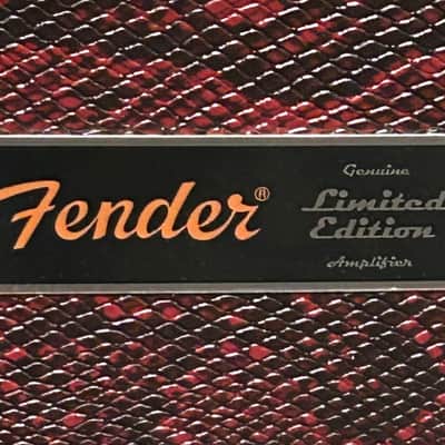 NEW Fender FSR Blues Junior IV - Red Snakeskin w/Eminence Texas Heat, Limited Edition Killer Amp! image 6