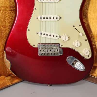 2002 Fender Custom Shop 1960 Stratocaster Candy Apple Red Relic w/OHSC image 2