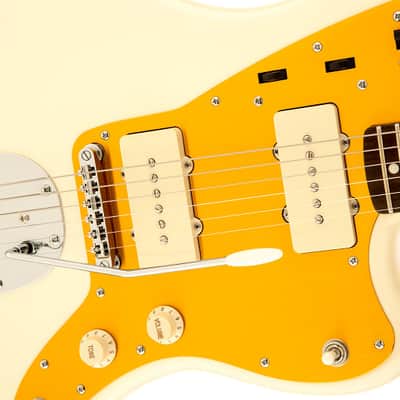 Squier J Mascis Jazzmaster Electric Guitar. Laurel FB, Vintage White image 5