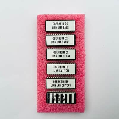Custom Linn LM1 Eprom Drumkit For The Oberheim DX.