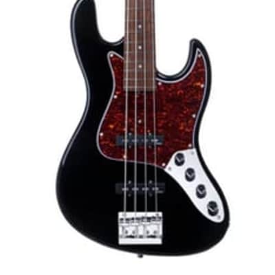 Sadowsky MetroExpress 21 Fret Vintage JJ Bass 4 String Black High Polish Morado Board image 1