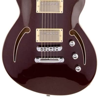 Reverend Roundhouse Air HH Electric Guitar - Metallic Bordeaux image 2