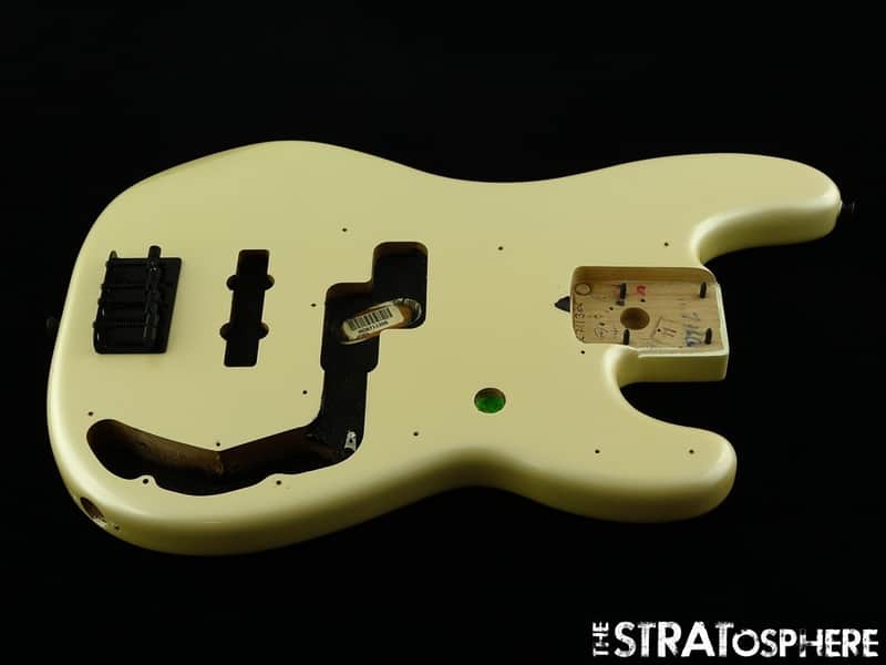 Fender Duff McKagan Deluxe Precision P BASS, BODY + HARDWARE, Olympic Pearl image 1