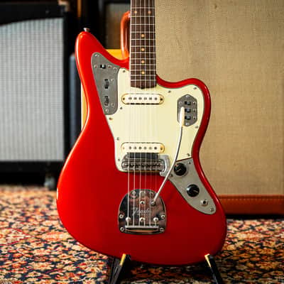 Fender Jaguar 1963 - Candy Apple Red with Matching Headstock image 1