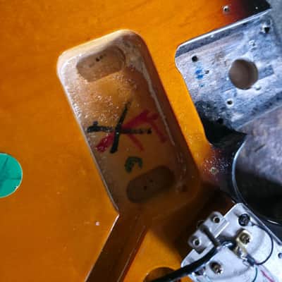 Fender Thinline MIM Telecaster semi-loaded body HS '97 - sunburst image 8