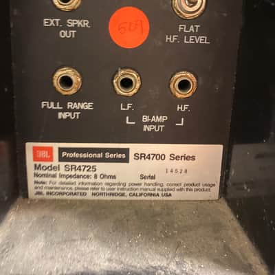 JBL SR 4725 Speakers PAIR - Black image 3